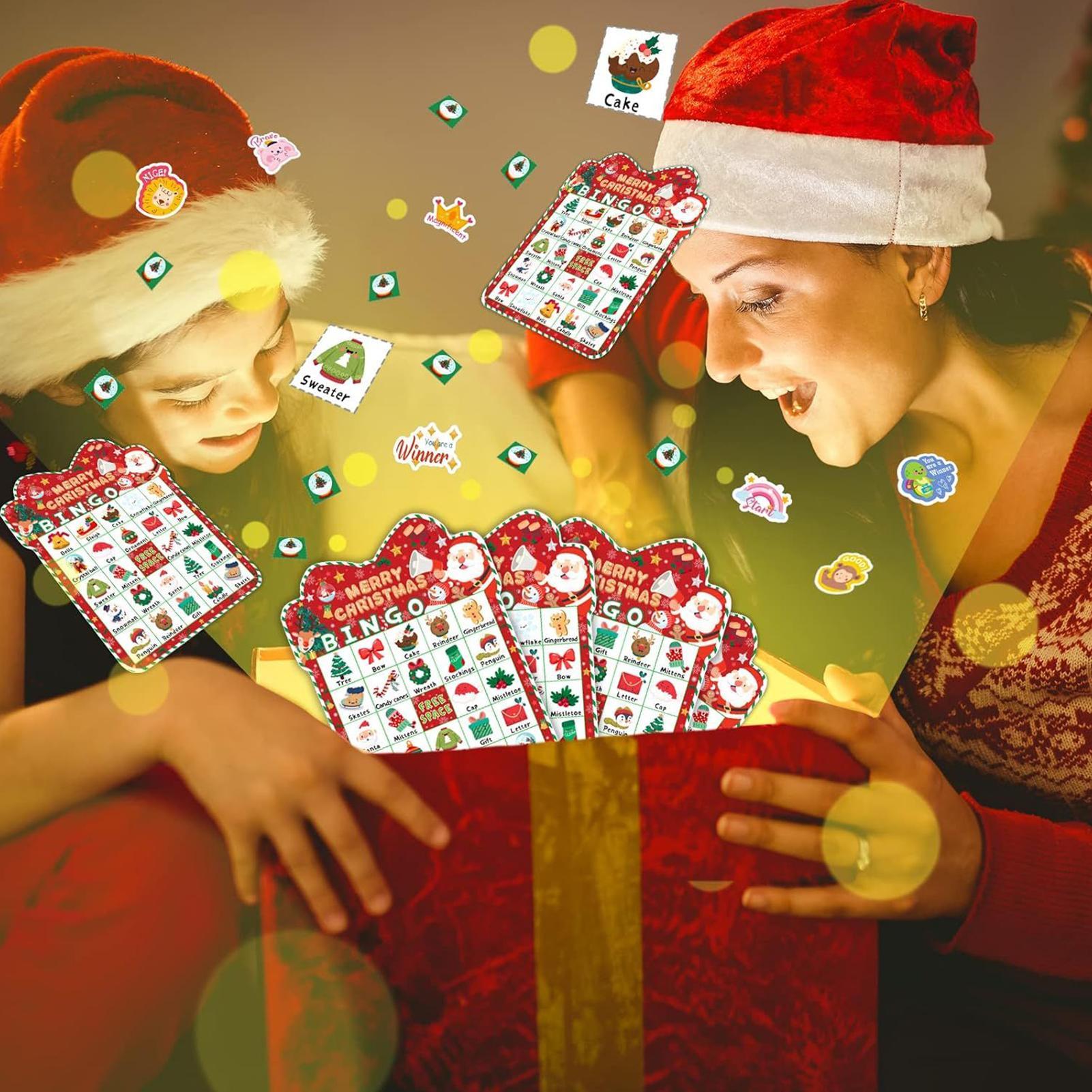 Party Games Bingo - Cartes de Bingo de noël pour