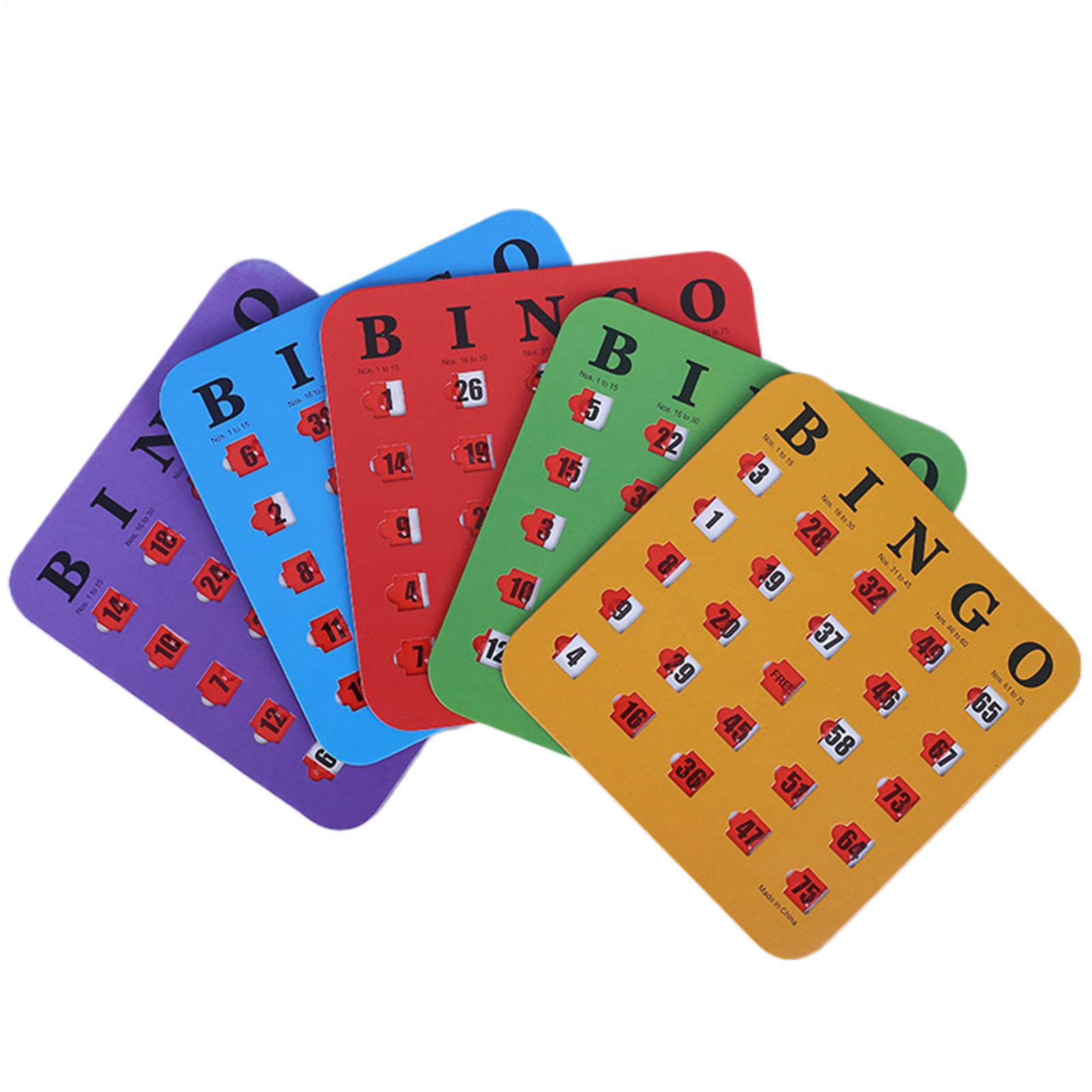 Party Games Bingo - 5 cartes de jeu de Bingo