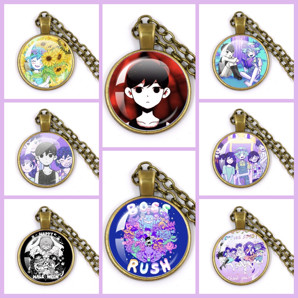 Party Games Sunny - Pendentif rond en verre fait à