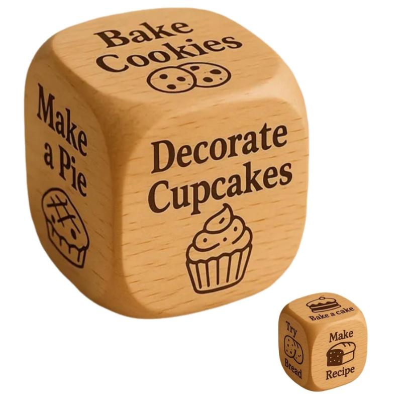 Book Party Games - Dés de décision en bois faits