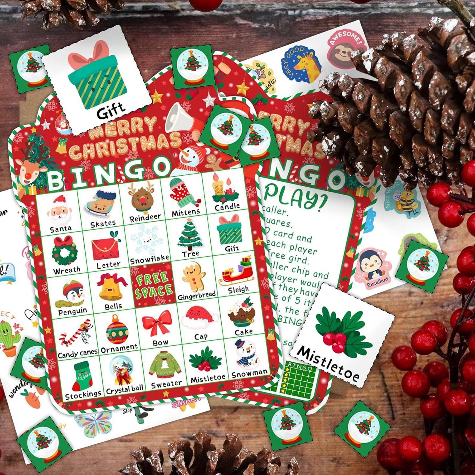 Cartes de Bingo de noël pour e - Party Games Bingo avis et prix