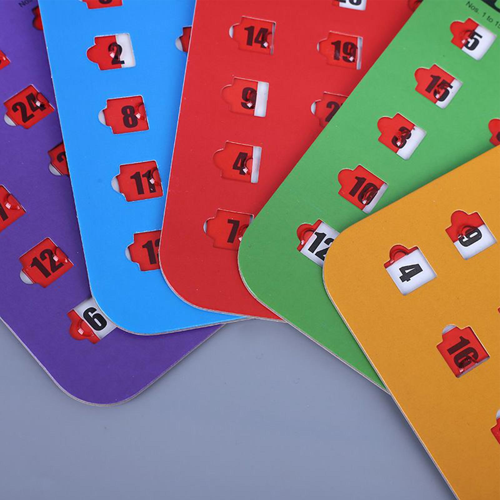 5 cartes de jeu de Bingo couli - Party Games Bingo avis et prix
