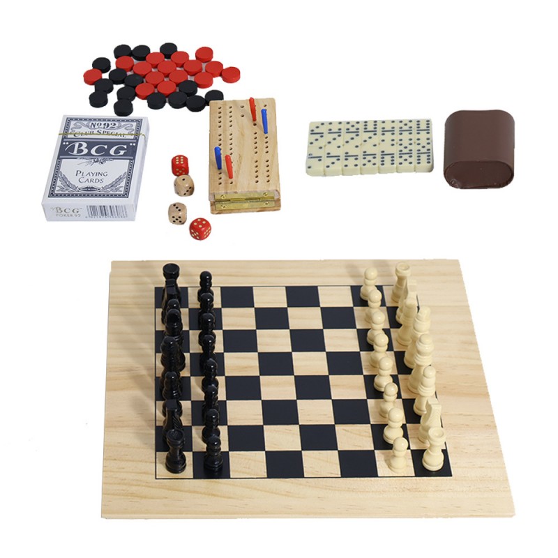 Jeu de société en bois 6 en 1  - Book Party Games avis et prix