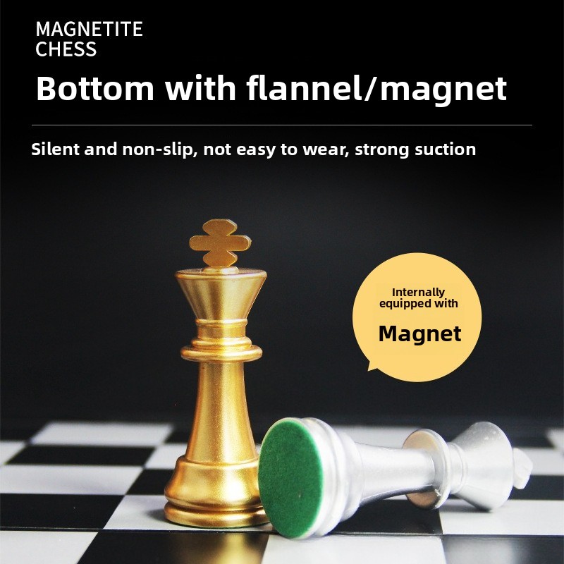 Jeu d'échecs magnétique or et  - Book Party Games avis et prix