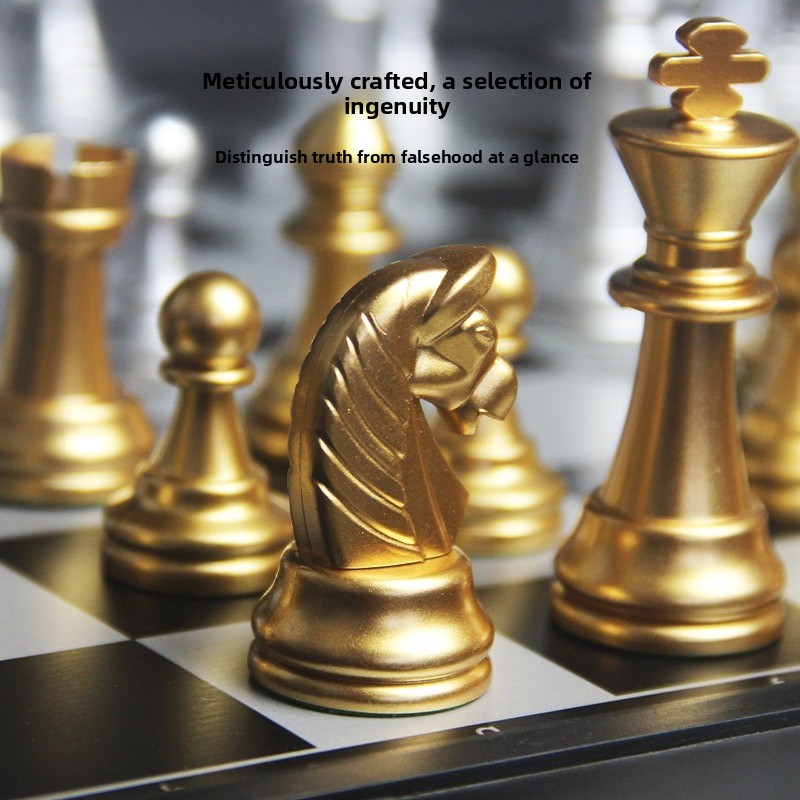 Jeu d'échecs magnétique or et  - Book Party Games avis et prix