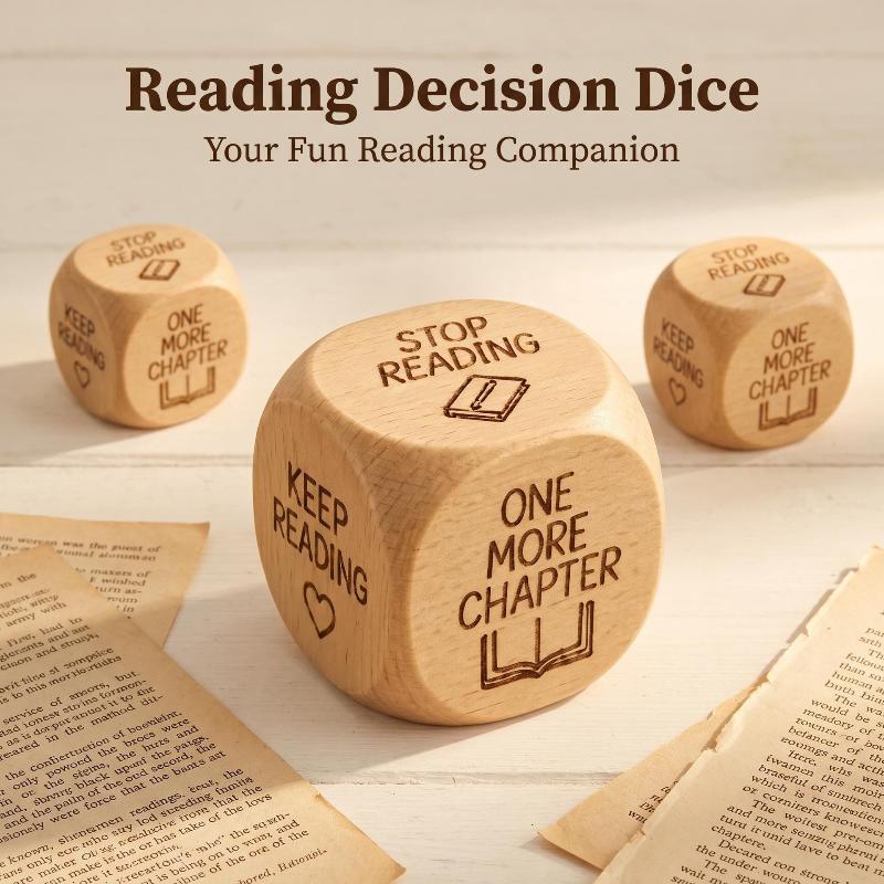Dés de décision en bois faits  - Book Party Games avis et prix
