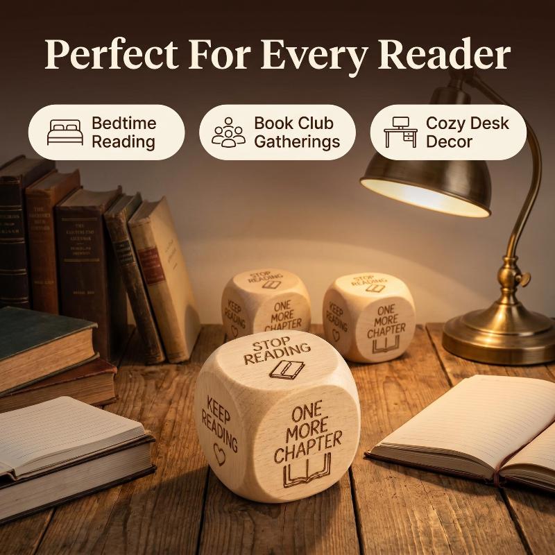 Dés de décision en bois faits  - Book Party Games avis et prix